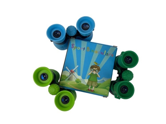 Toy Binoculars de los niños de RoHS, prismáticos del tamaño del niño 8x21 a prueba de golpes