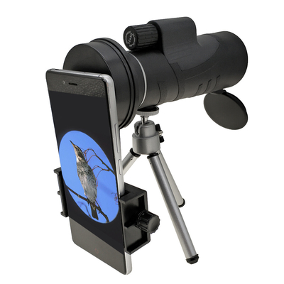 Telescopio telescópico 12x50 del teléfono móvil de la cámara