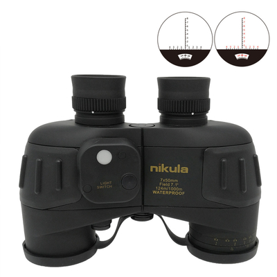 Telescopio impermeable del aire libre, 7x50 Marine Binoculars With Compass