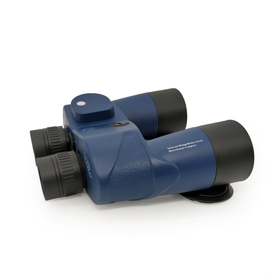 Telescopio militar azul, prismáticos militares 10x50 con el compás del telémetro