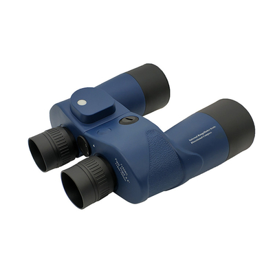 Telescopio militar azul, prismáticos militares 10x50 con el compás del telémetro