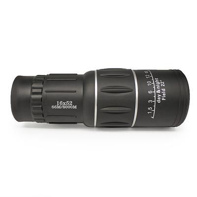 el enfoque 16x52 que camina el telescopio monocular, la óptica dual monocular del foco 16x52 enfoca telescopio
