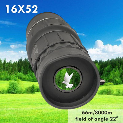 el enfoque 16x52 que camina el telescopio monocular, la óptica dual monocular del foco 16x52 enfoca telescopio