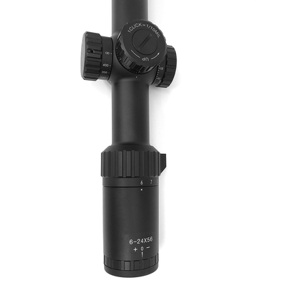 Los alcances militares 6-24x56 FFP del rifle de la gama larga del grado iluminaron el retículo del IR
