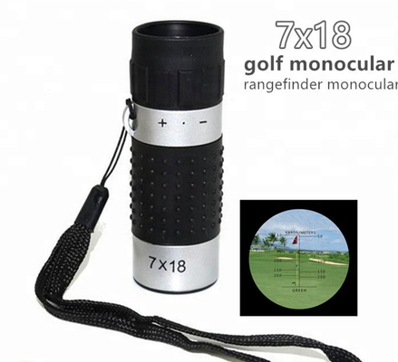 Telescopio monocular 7x18 del bolsillo del telémetro con el retículo para los deportes al aire libre del golf