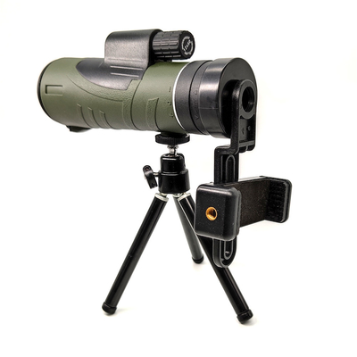 Soporte monocular del teléfono celular 12x50 de la observación de pájaros con el tenedor rápido de Smartphone
