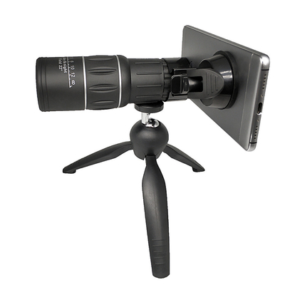 la óptica dual del foco del enfoque portátil monocular de Smartphone del telescopio 16x52