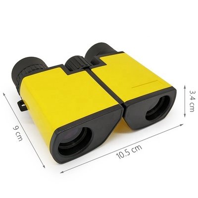 10x22 de alta resolución embroma a Toy Binoculars Bak 4 granangulares portátiles de la prisma
