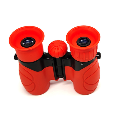 Juego rojo de Toy Binoculars For Kids Outdoor del niño 10x22