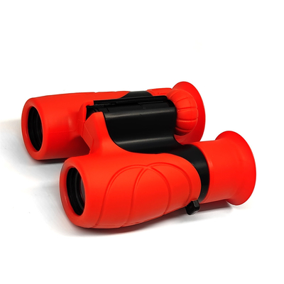 Juego rojo de Toy Binoculars For Kids Outdoor del niño 10x22